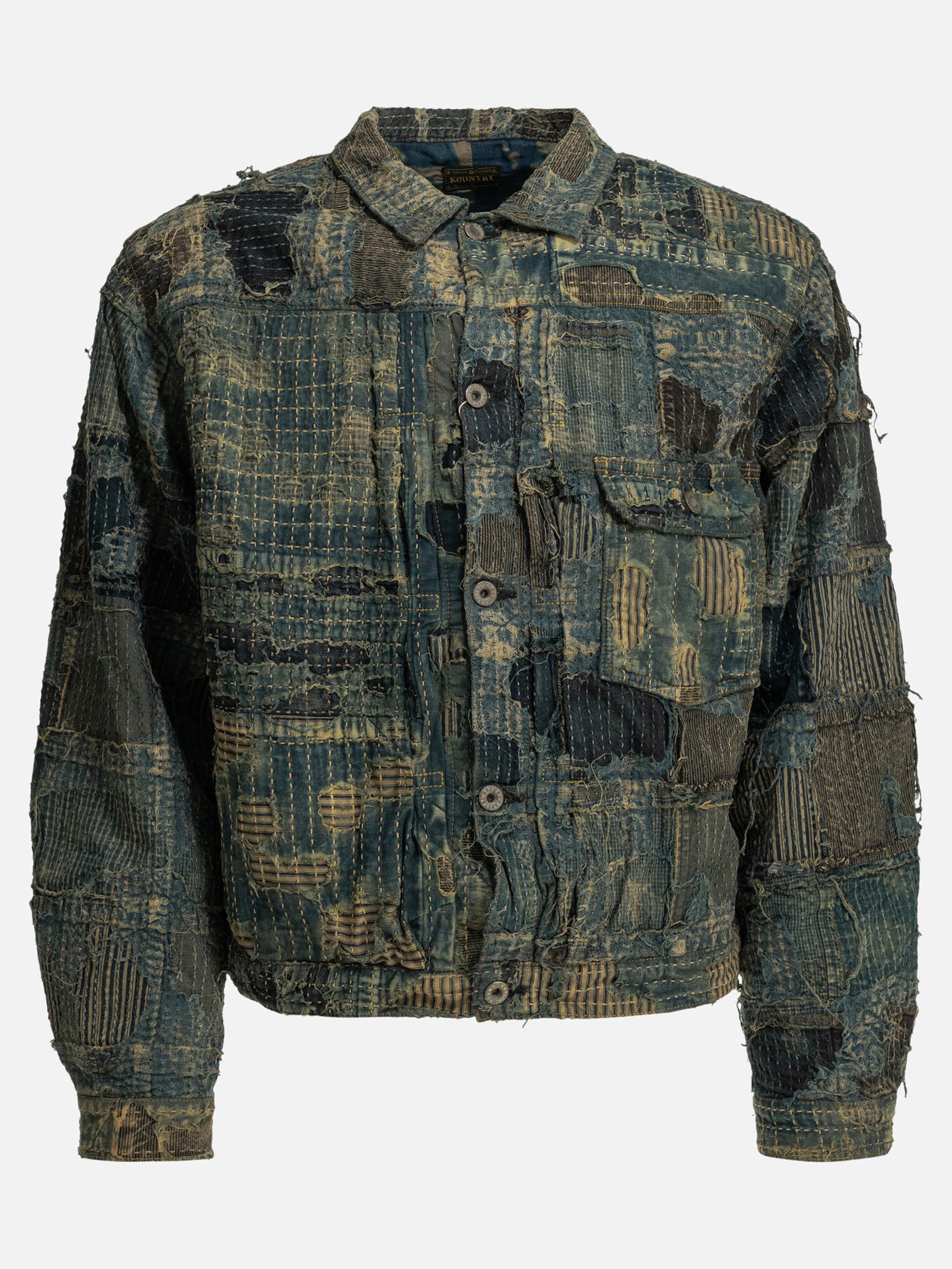 Denim jackets Embroidered  Blue - KAPITAL Men | PDP | VIETTI Online Store | Zoom-Modal
