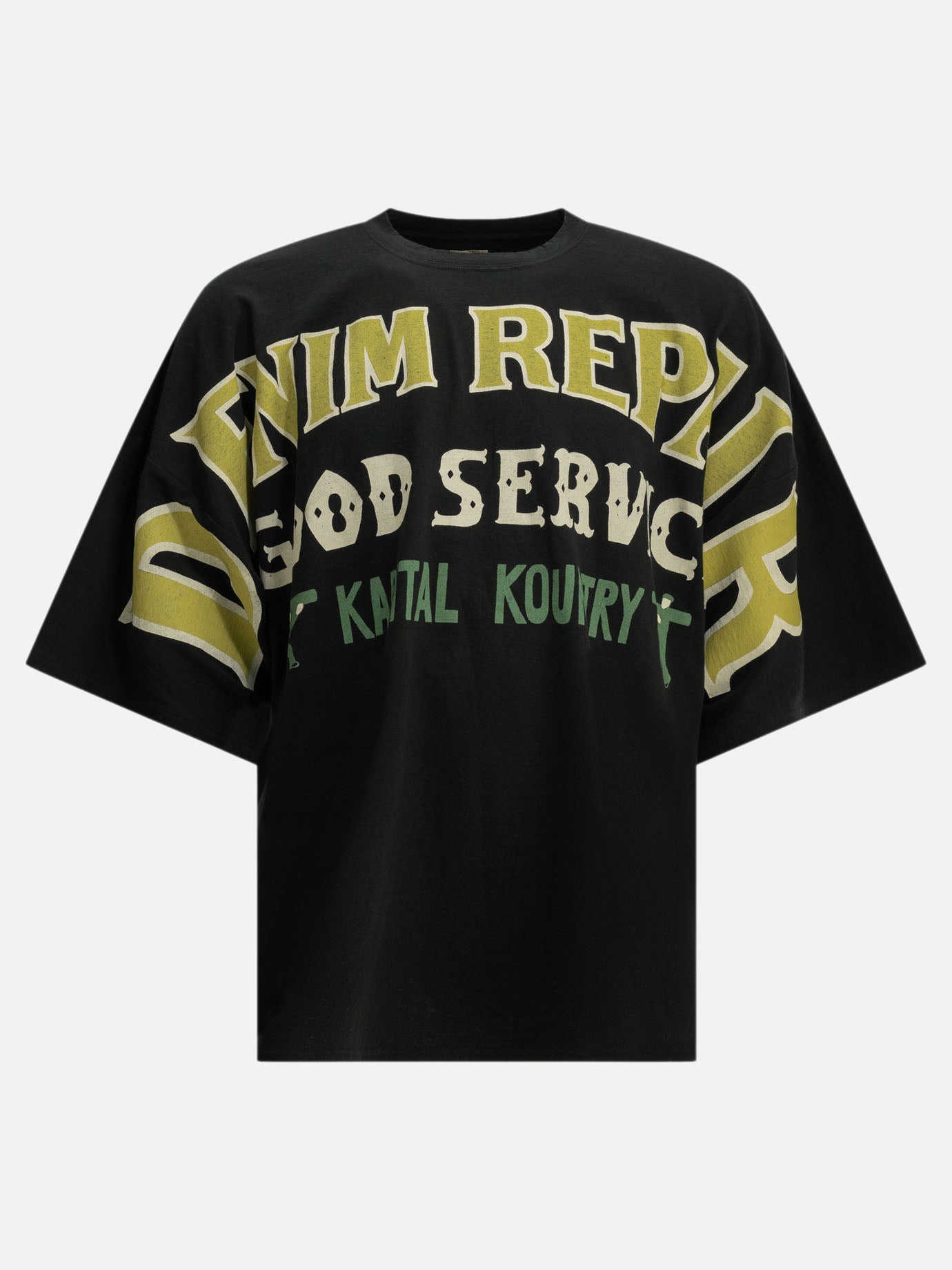 T-shirt girocollo Graphics  Nero - KAPITAL Uomo | PDP | VIETTI Online Store | Zoom-Modal
