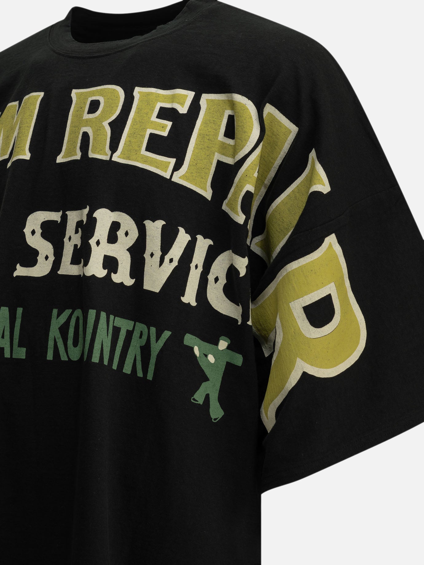 T-shirt girocollo Graphics  Nero - KAPITAL Uomo | PDP | VIETTI Online Store | Zoom-Modal_4
