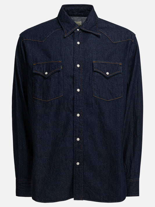 Casual shirts Solid colour  Blue - KAPITAL Men | PDP | VIETTI Online Store 
