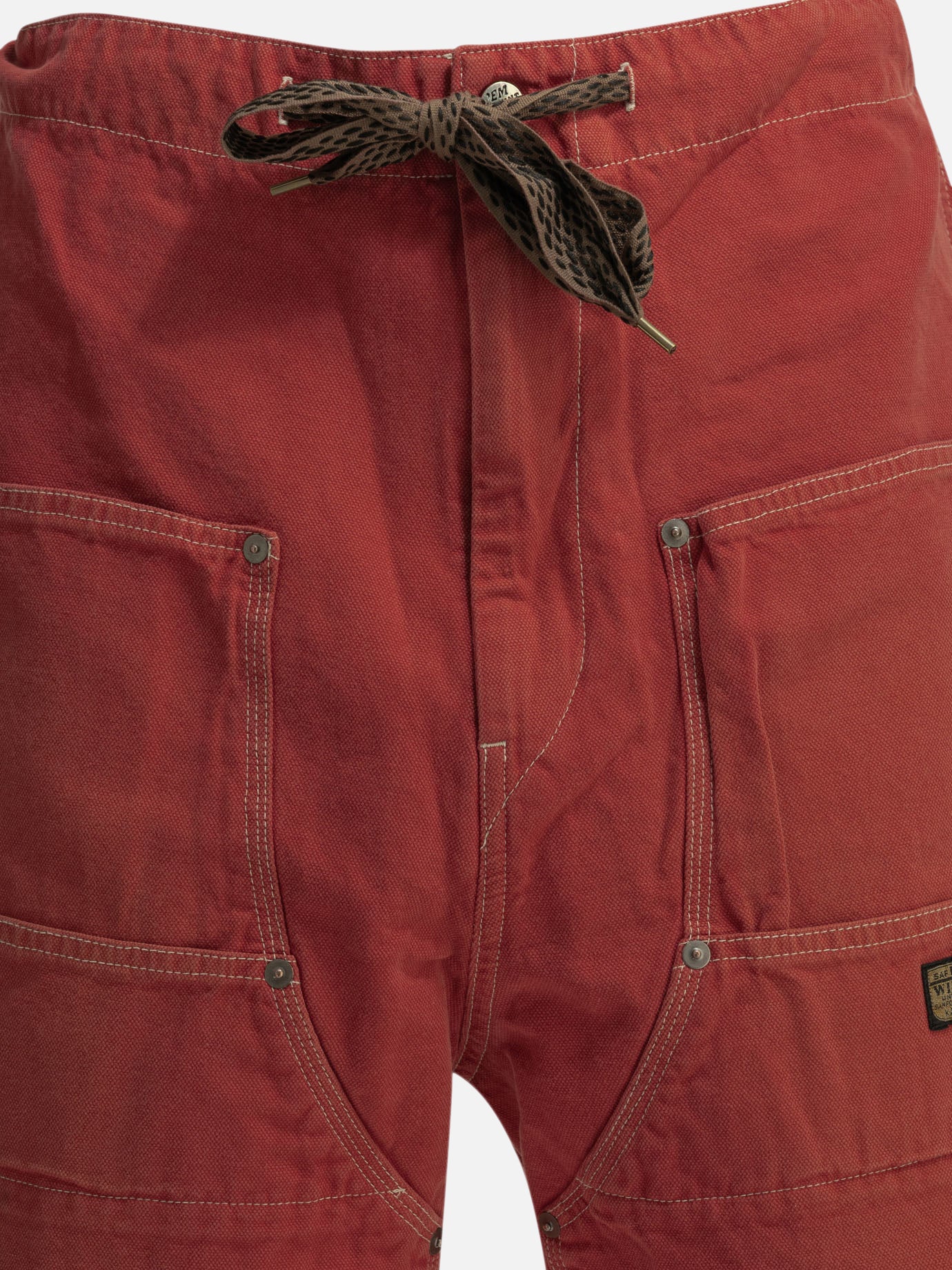 Utility shorts Solid colour  Red - KAPITAL Men | PDP | VIETTI Online Store | thumbnail_5