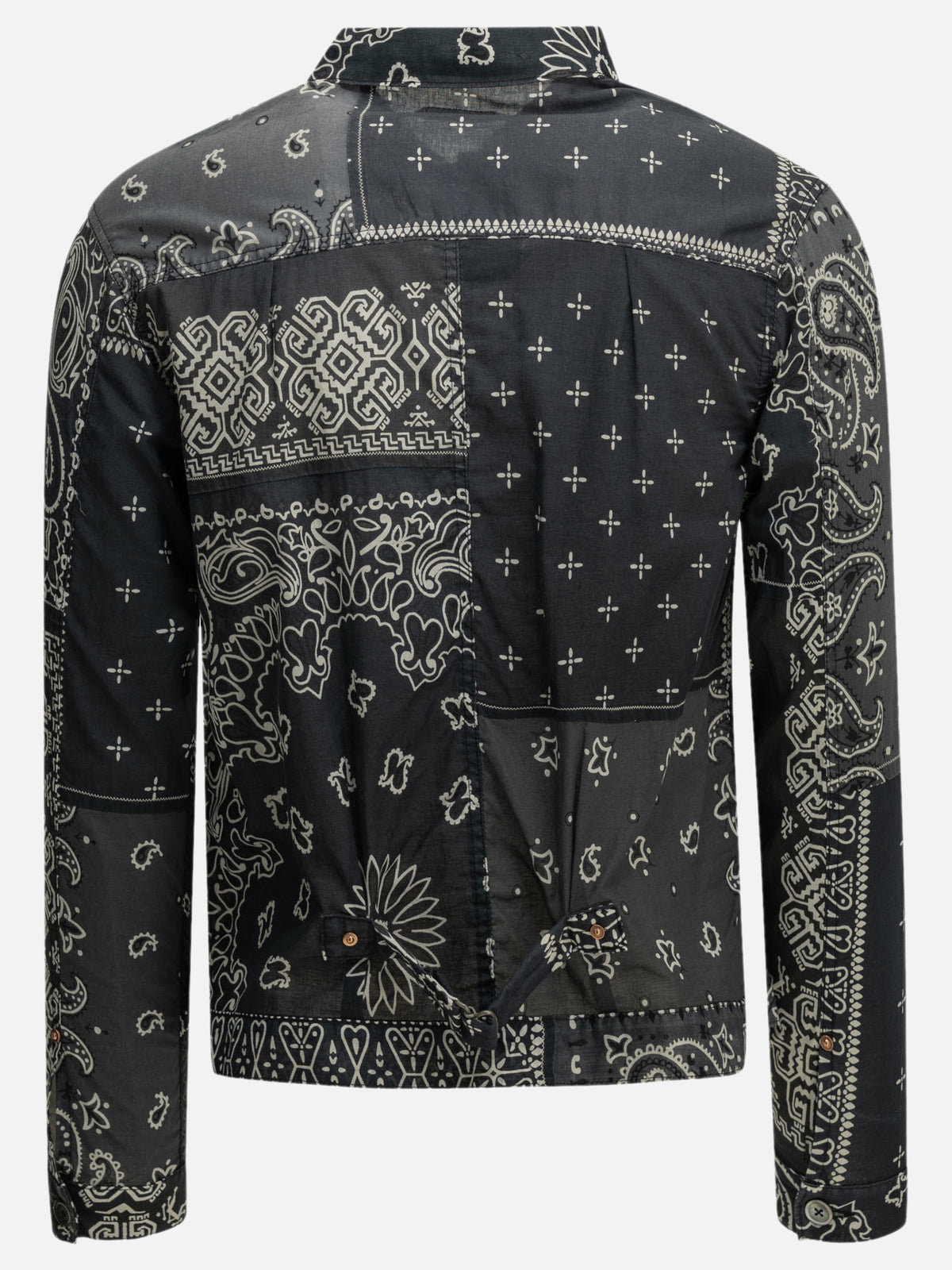 KAPITAL "Bandana Patchwork" Lightweight Jacket Black

