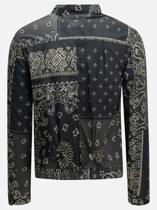 KAPITAL "Bandana Patchwork" Lightweight Jacket Black

