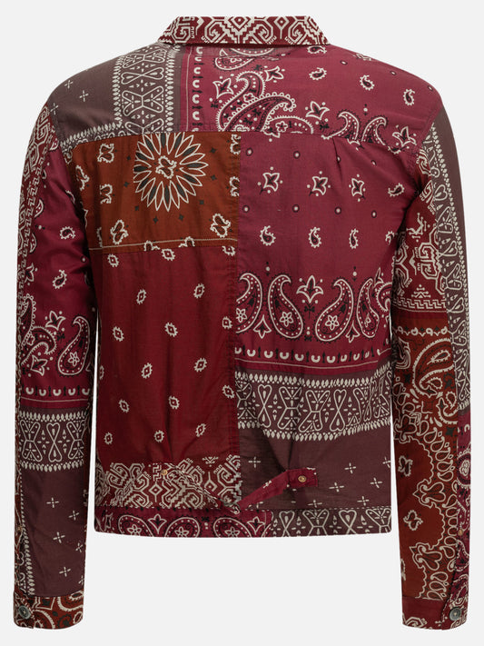 KAPITAL "Bandana Patchwork" Lightweight Jacket Red

