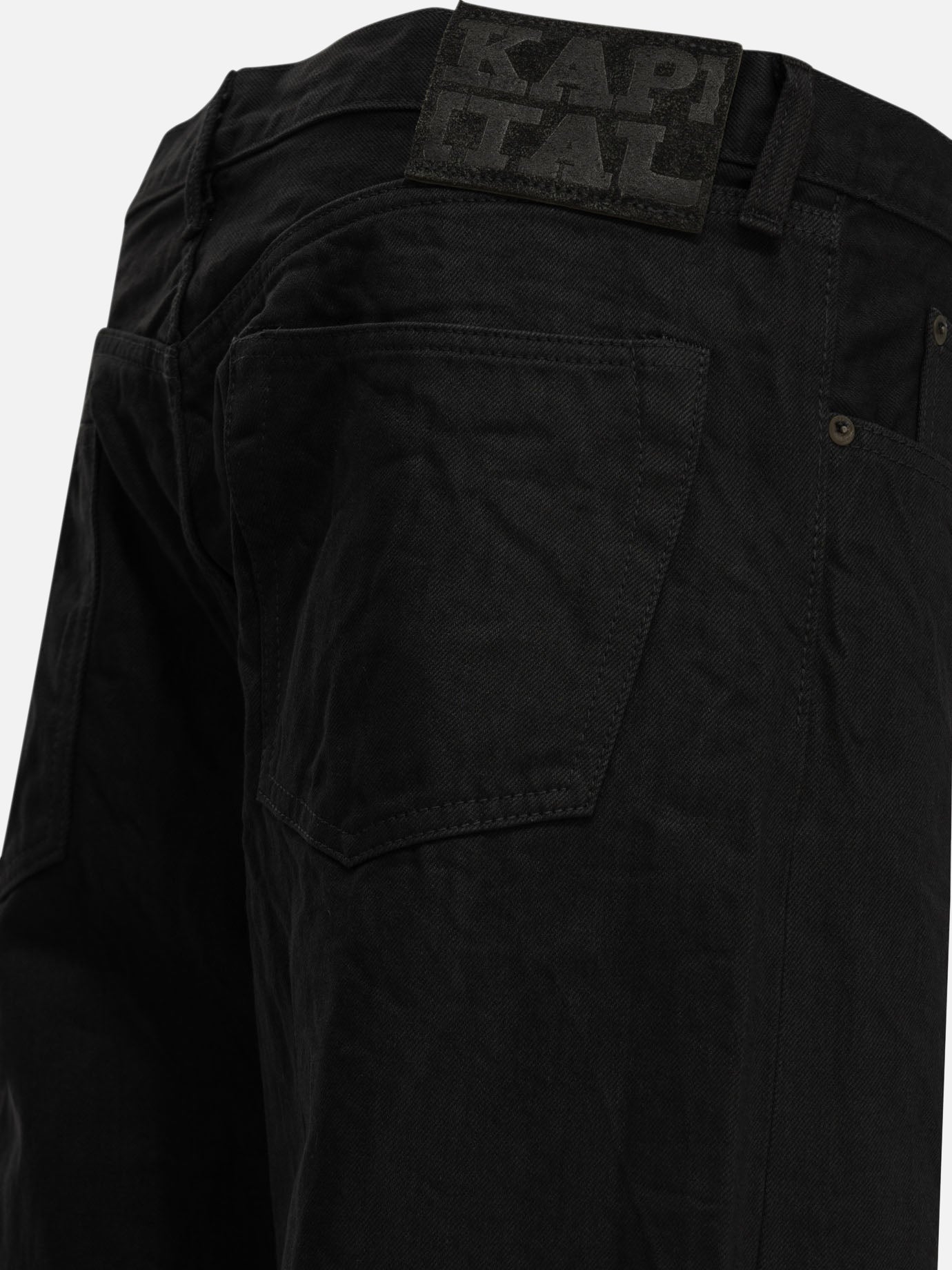 Wide-leg jeans Solid colour  Black - KAPITAL Men | PDP | VIETTI Online Store | Zoom-Modal_4
