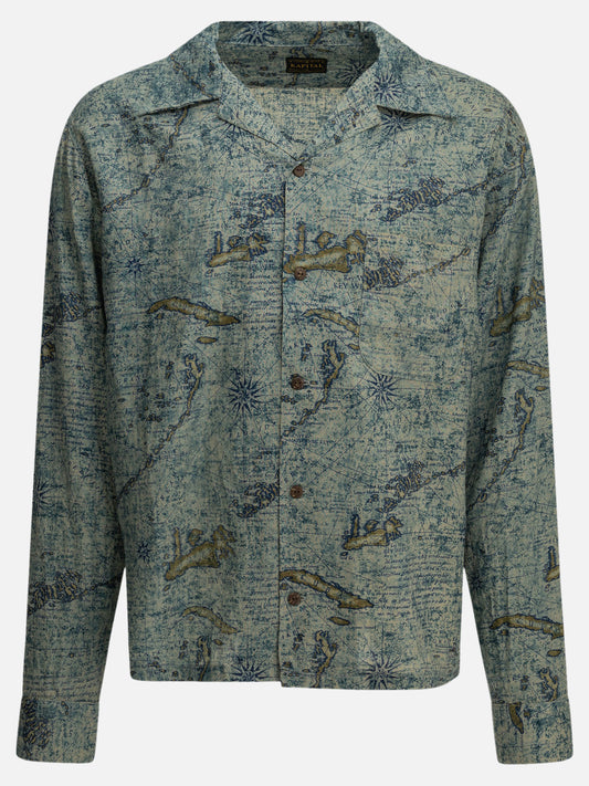 KAPITAL "Key West" Casual Shirt Blue

