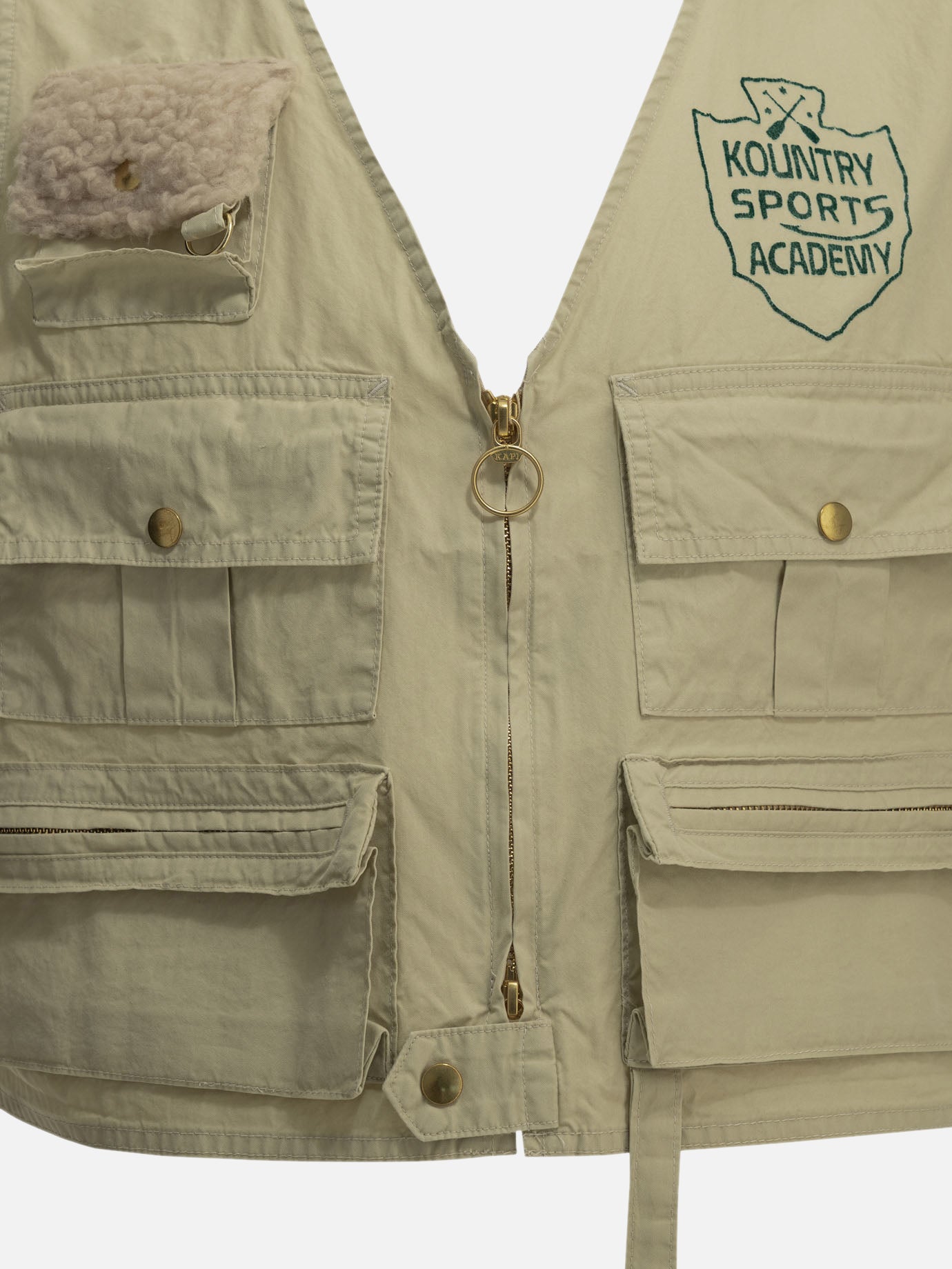 Vest jackets Logo  Beige - KAPITAL Men | PDP | VIETTI Online Store | thumbnail_3