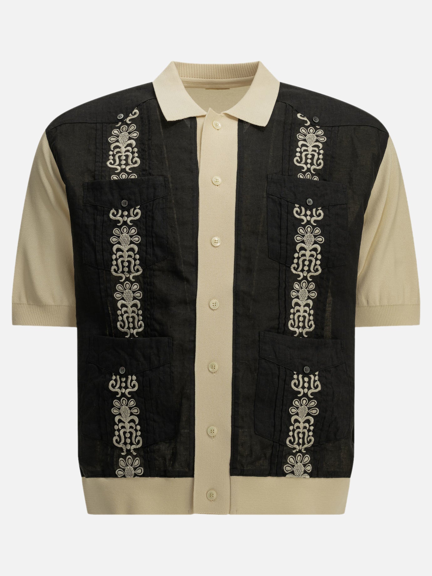 Casual shirts Embroidered  Black - KAPITAL Men | PDP | VIETTI Online Store | Zoom-Modal
