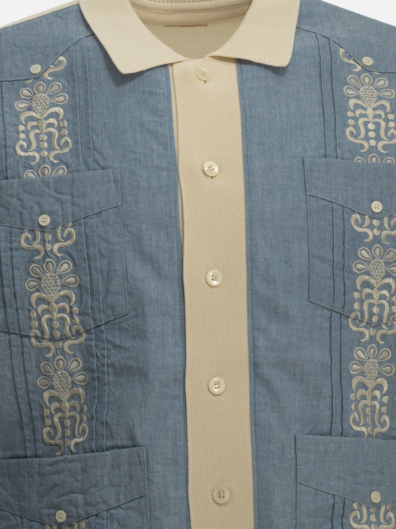 Casual shirts Embroidered  Light blue - KAPITAL Men | PDP | VIETTI Online Store | thumbnail_3