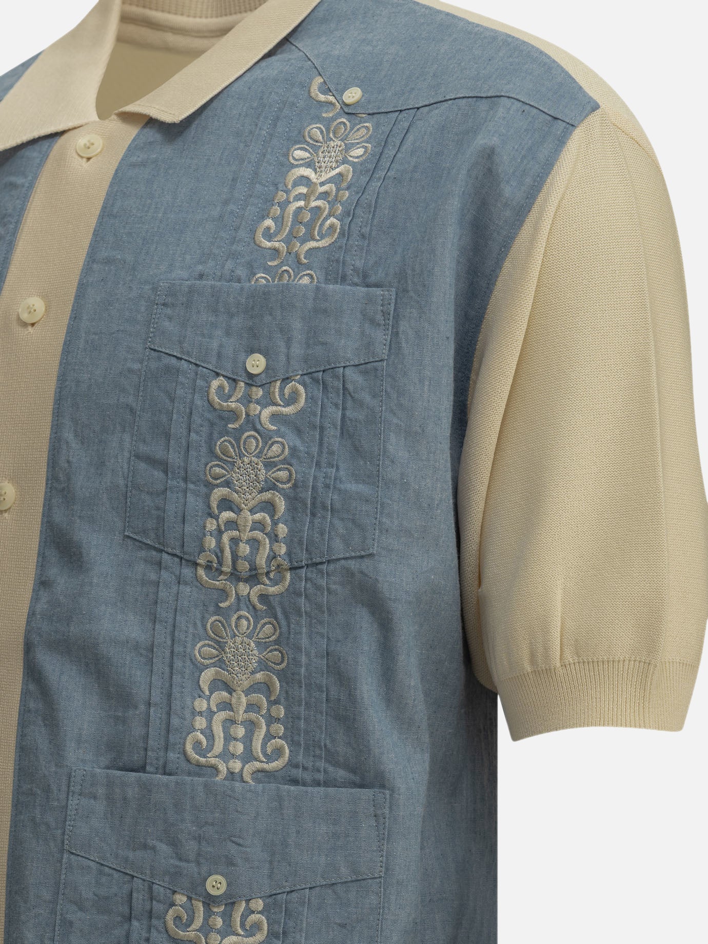 Casual shirts Embroidered  Light blue - KAPITAL Men | PDP | VIETTI Online Store | Zoom-Modal_4
