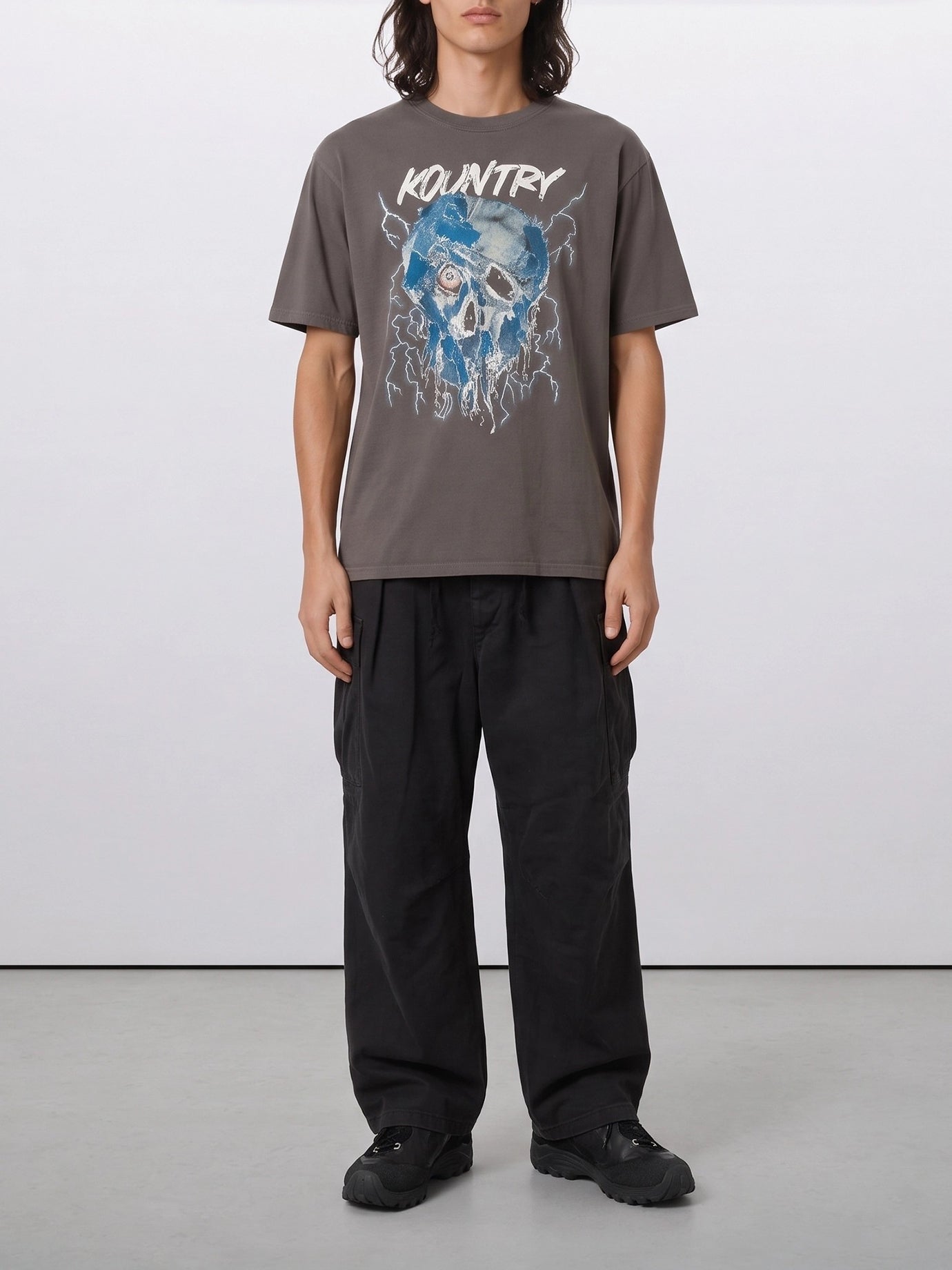Crewneck t-shirts Logo  Brown - KAPITAL Men | PDP | VIETTI Online Store | thumbnail_2