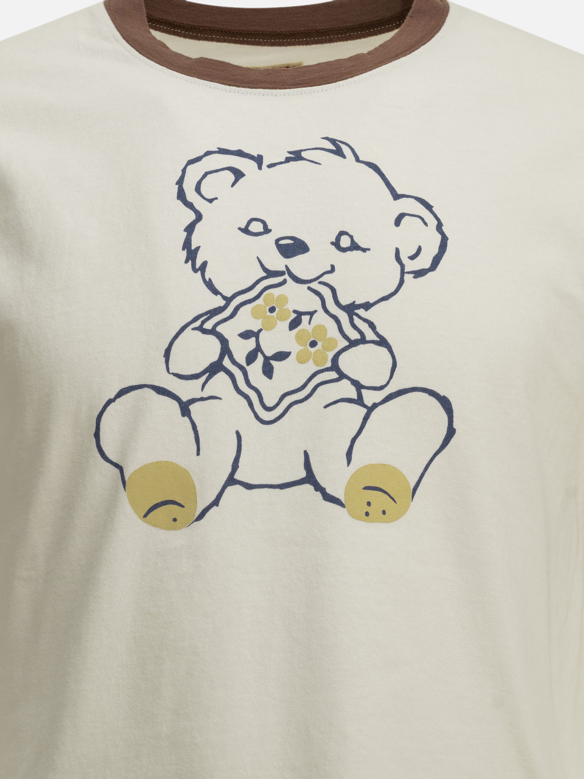 KAPITAL "Peckish Little Bear" Crew-Neck T-Shirt White - VIETTI