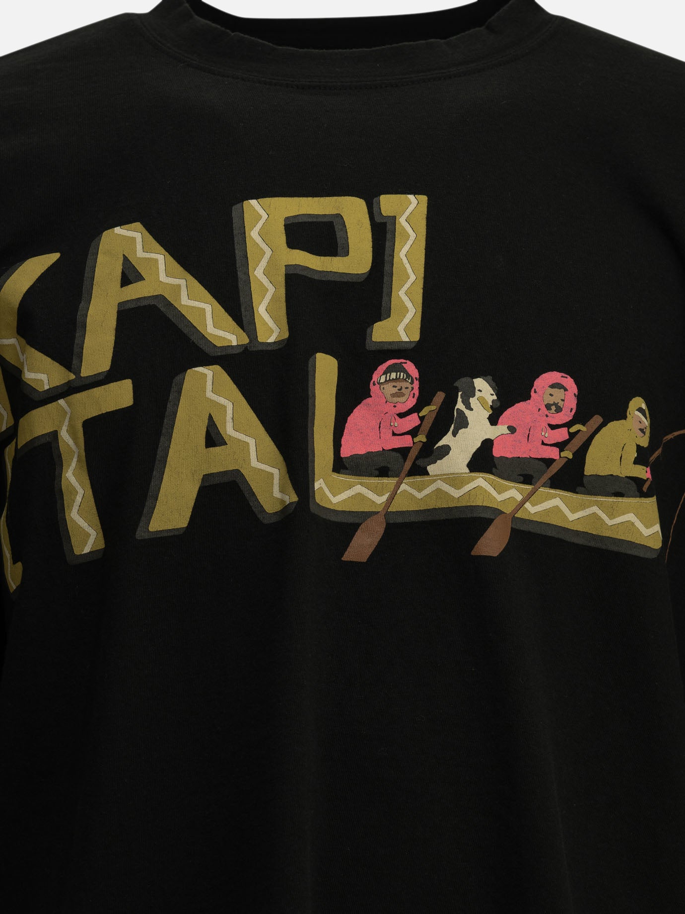 Crewneck t-shirts Graphics  Black - KAPITAL Men | PDP | VIETTI Online Store | thumbnail_3