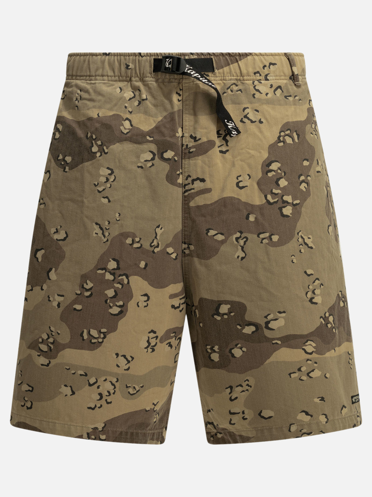 KAPITAL "PECKISH chocolate chip" Shorts with Drawstrings Beige - VIETTI
