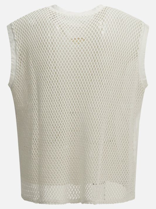 KAPITAL "Tree Trunk Rainbow" Crew-Neck T-Shirt White

