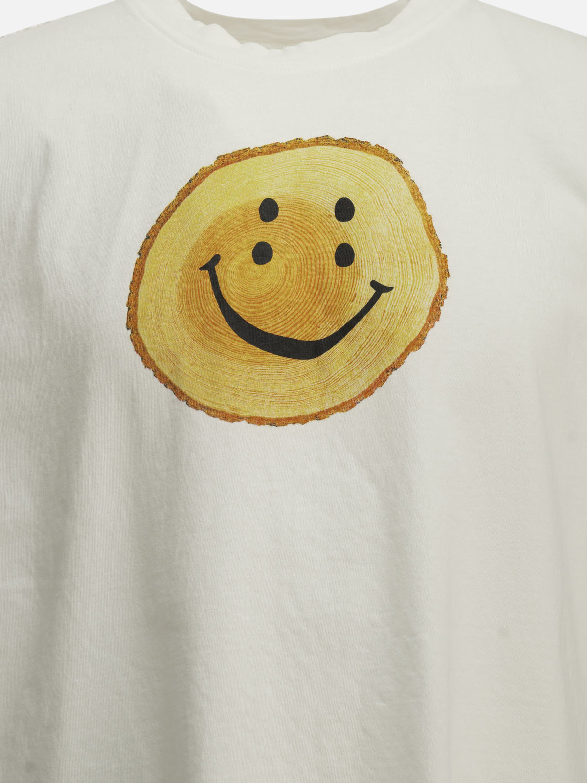 KAPITAL "Tree Trunk Rainbow" Crew-Neck T-Shirt White - VIETTI