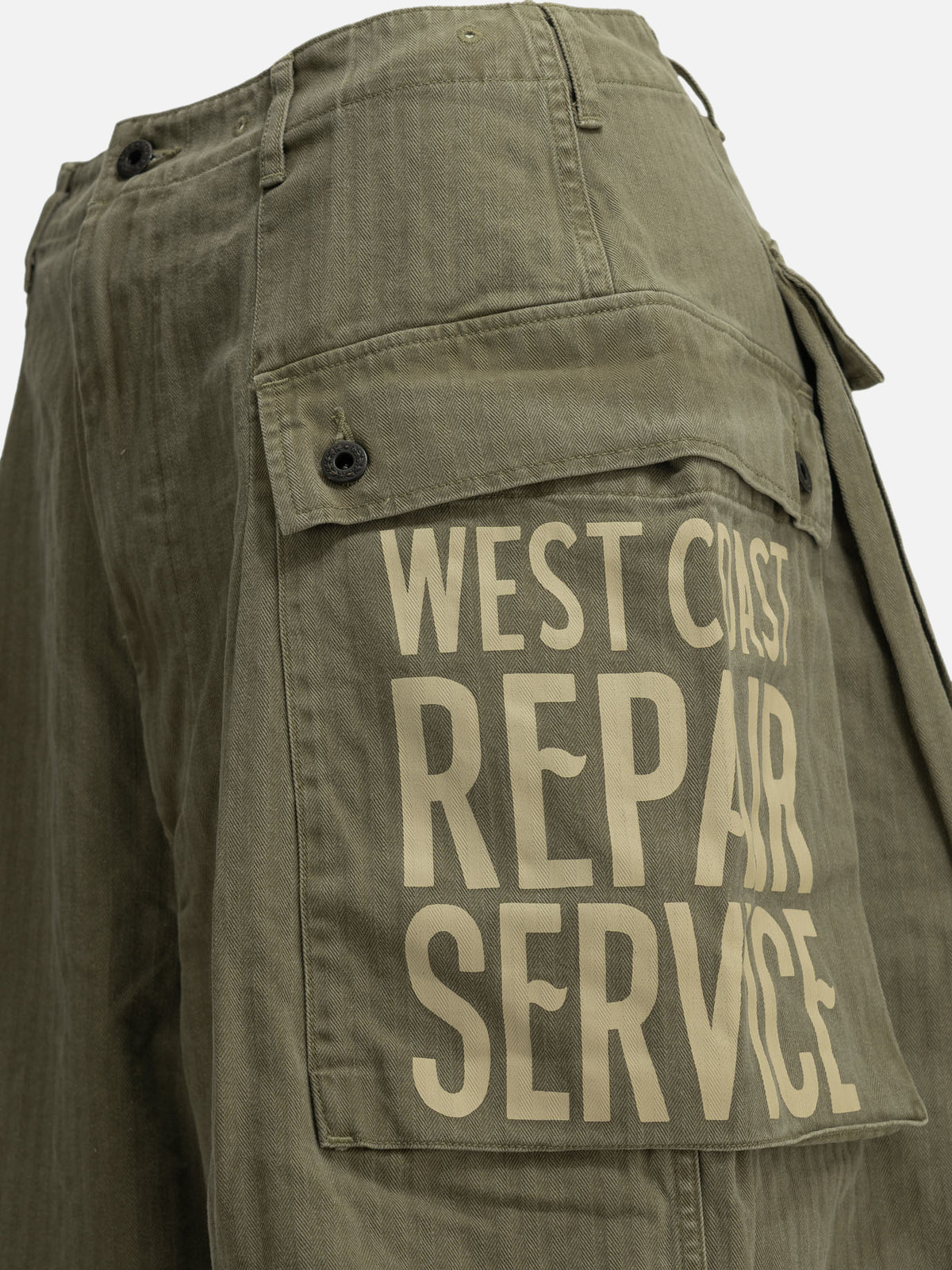 KAPITAL "Jumbo Monkey" Cargo Shorts Green - VIETTI
