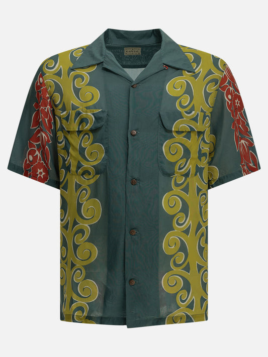 KAPITAL "Kona Tree" Casual Shirt Green


