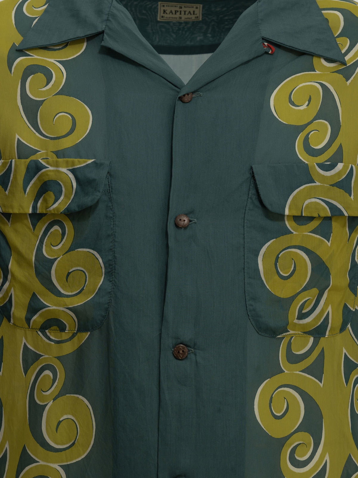 KAPITAL "Kona Tree" Casual Shirt Green - VIETTI