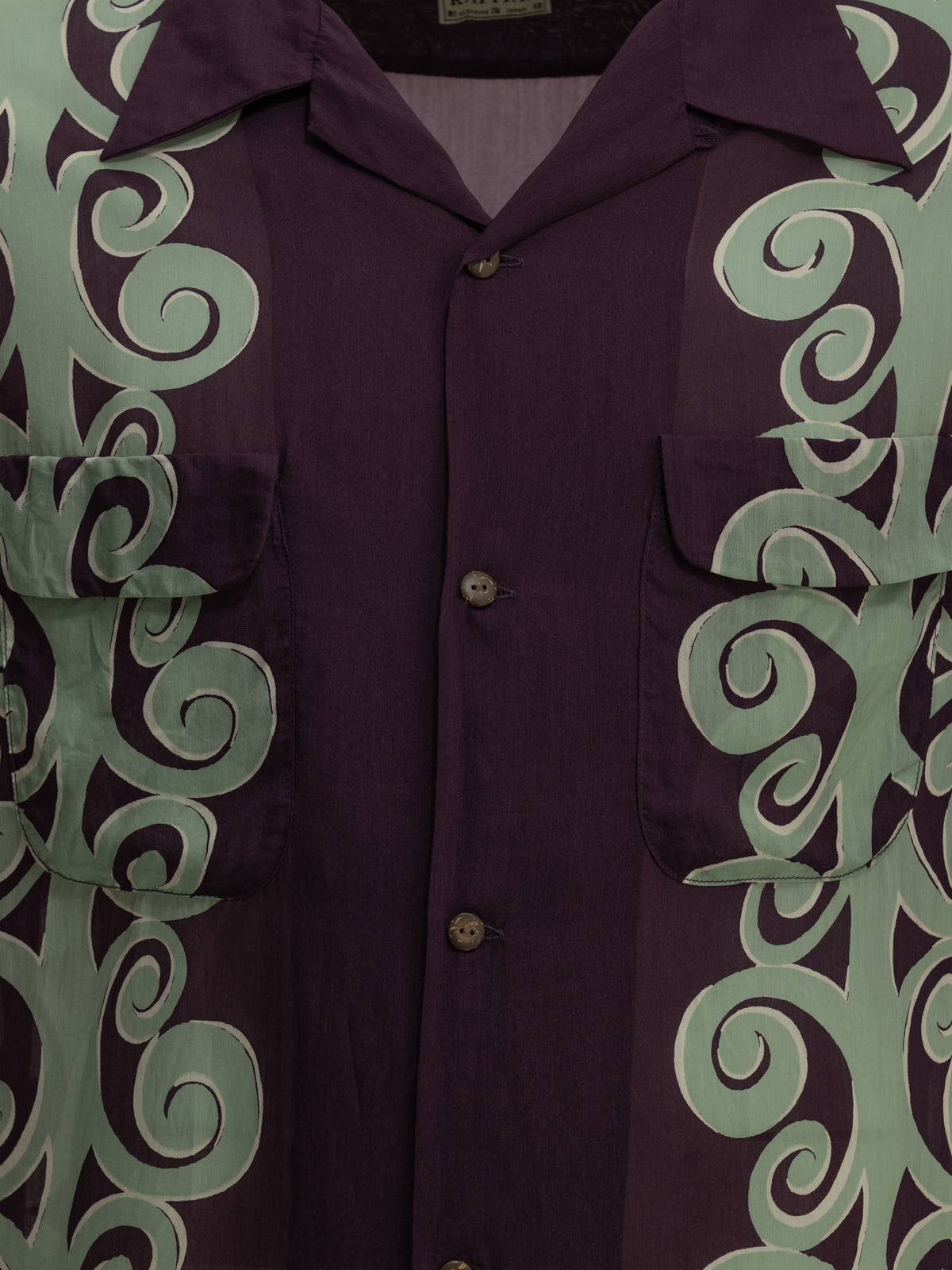 KAPITAL "Kona Tree" Casual Shirt Bordeaux

