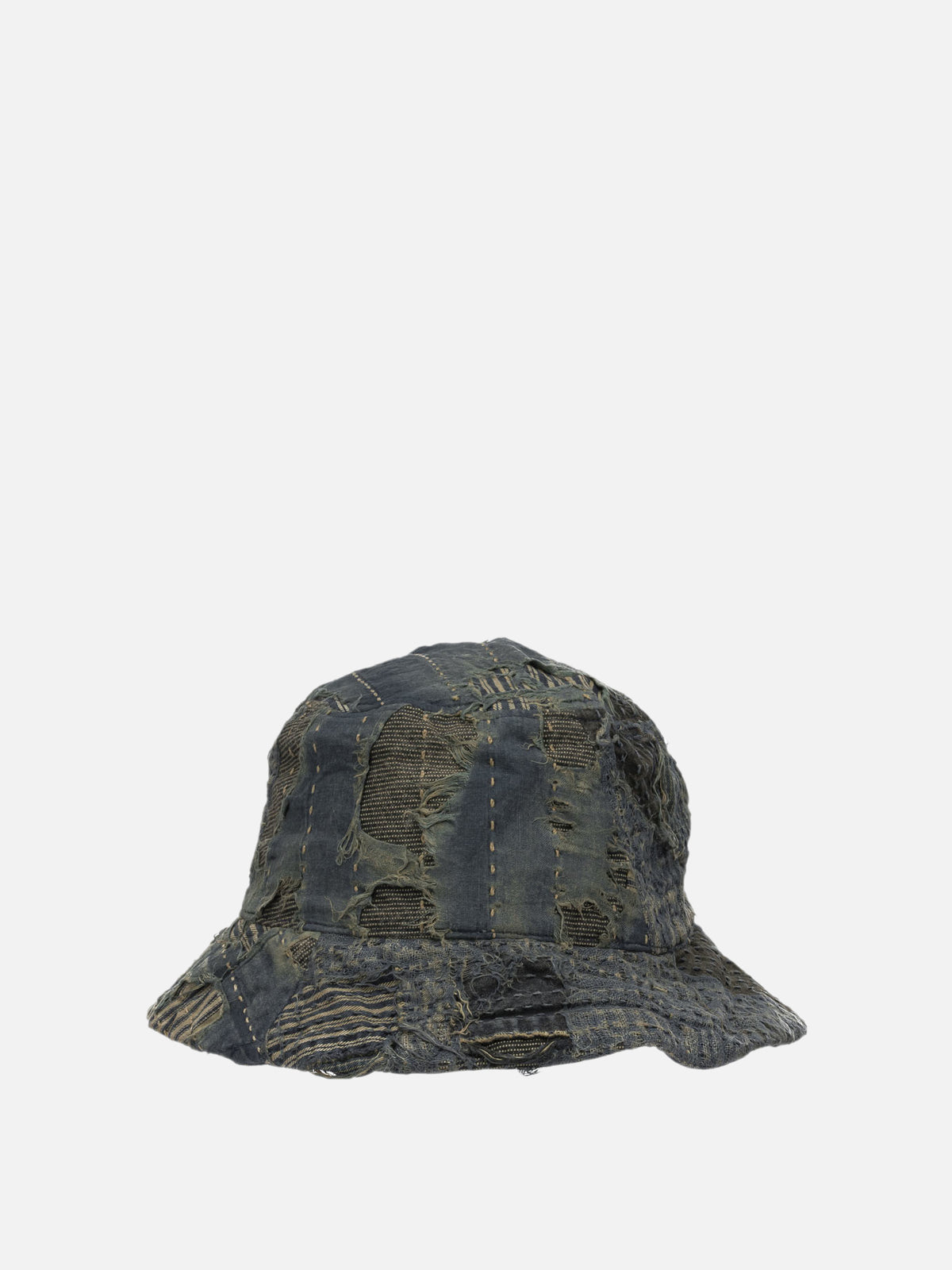KAPITAL "Boro" Bucket Hat Blue - VIETTI