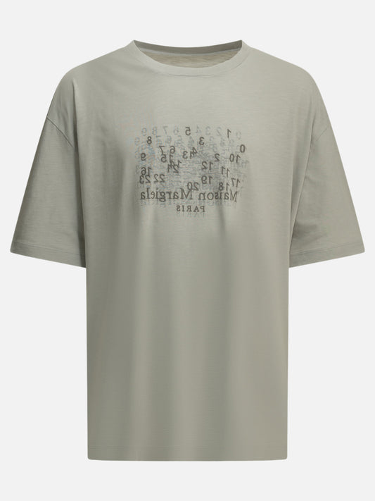 Maison Margiela "Numeric" Crew-Neck T-Shirt Grey

