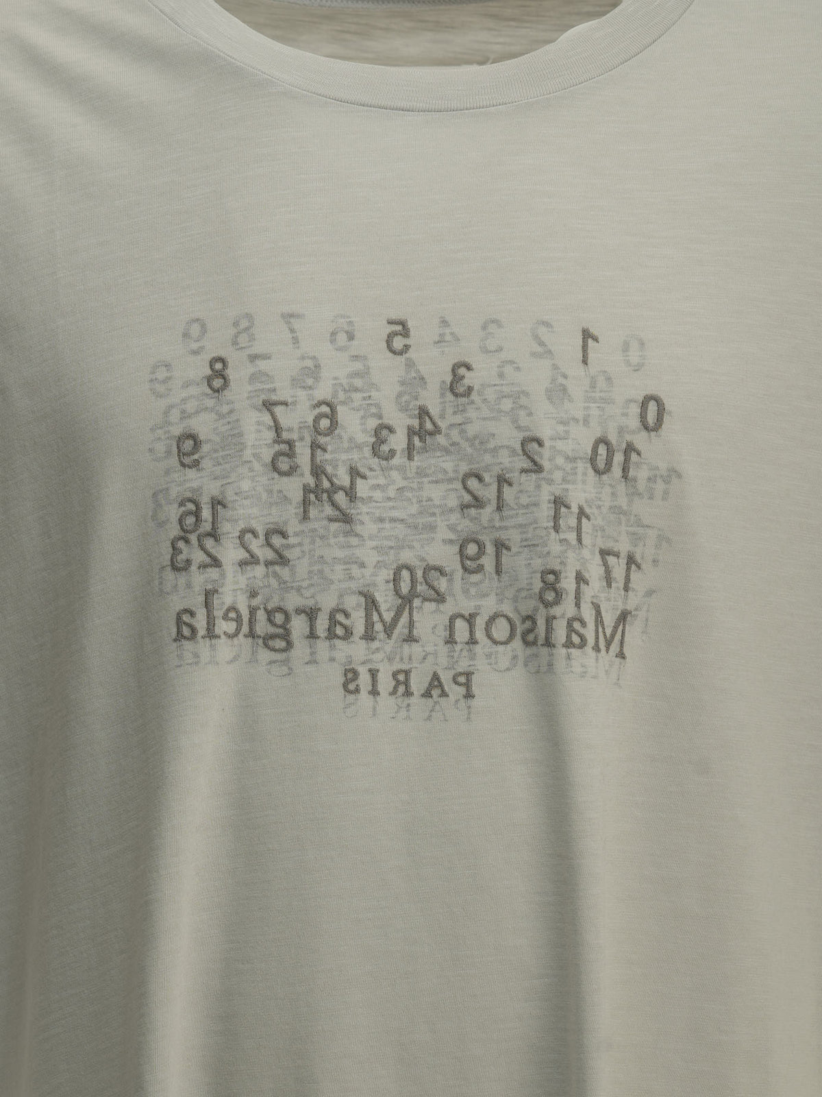 Maison Margiela "Numeric" Crew-Neck T-Shirt Grey

