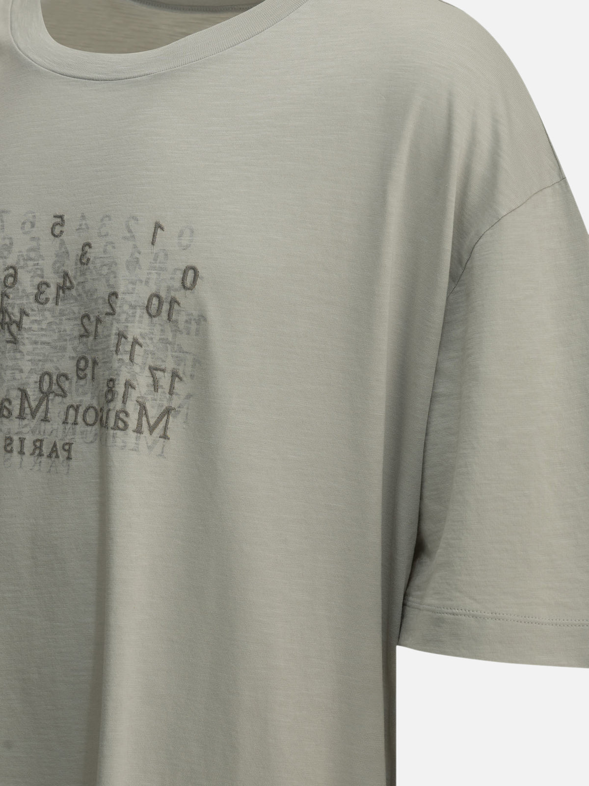 Maison Margiela "Numeric" Crew-Neck T-Shirt Grey - VIETTI