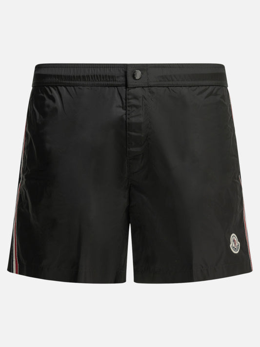 Swim shorts Logo  Black - Moncler Men | PLP | VIETTI Online Store 
