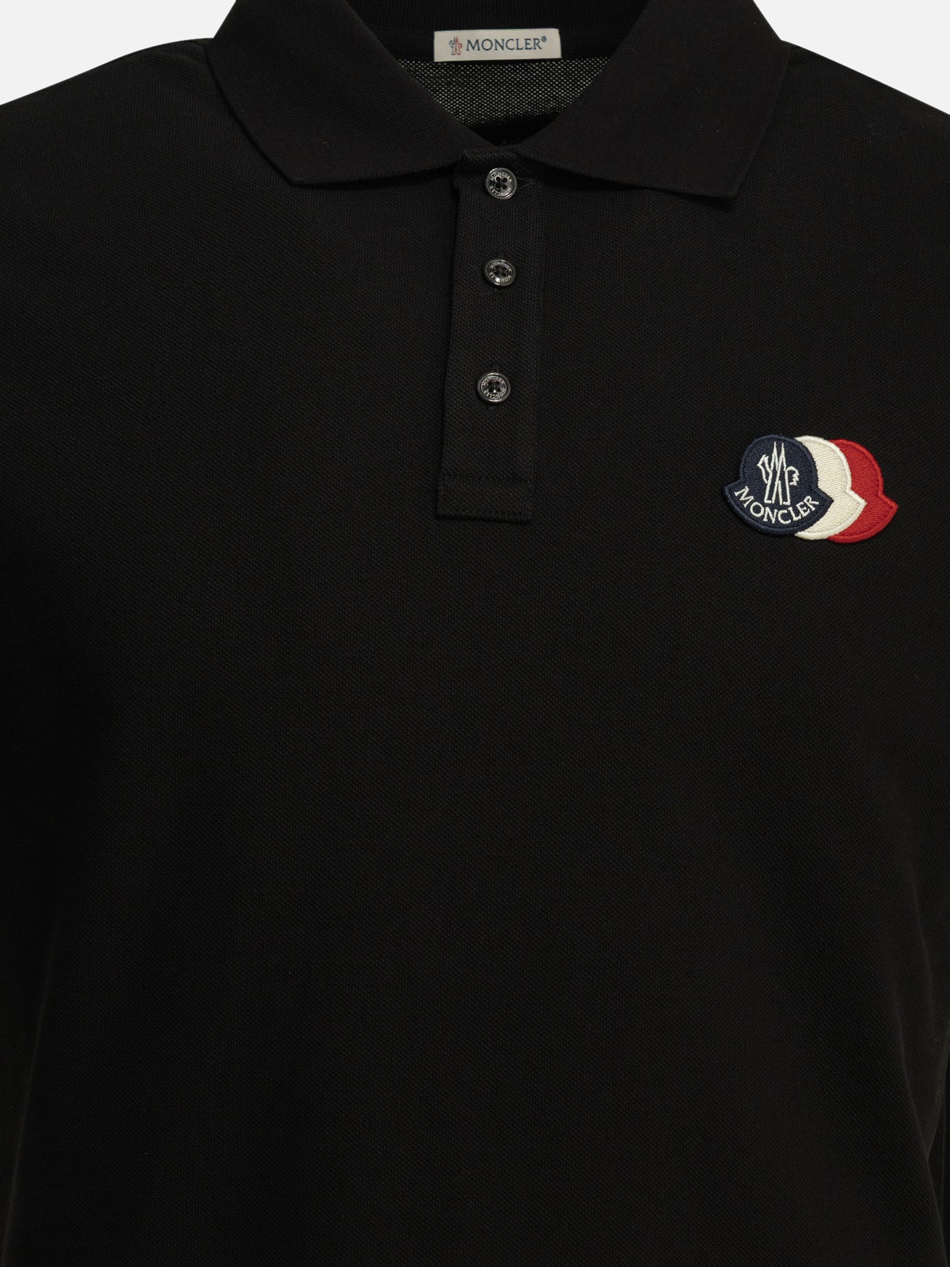 Polo shirts with buttons Logo  Black - Moncler Men | PDP | VIETTI Online Store | Zoom-Modal_3
