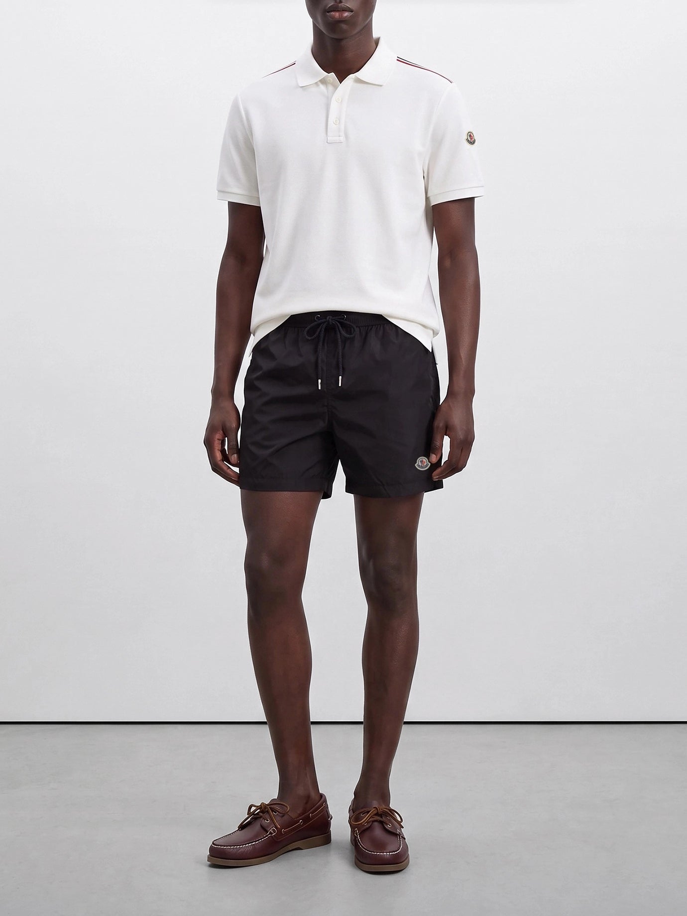 Polo shirts with buttons Logo  White - Moncler Men | PDP | VIETTI Online Store | Zoom-Modal_2
