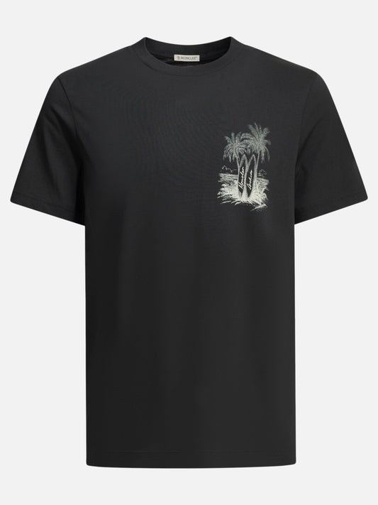 Crewneck t-shirts Logo  Blue - Moncler Men | PDP | VIETTI Online Store 
