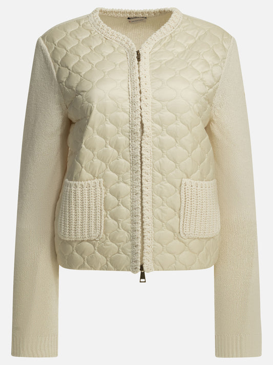 Cardigans Logo  White - Moncler Women | PDP | VIETTI Online Store 
