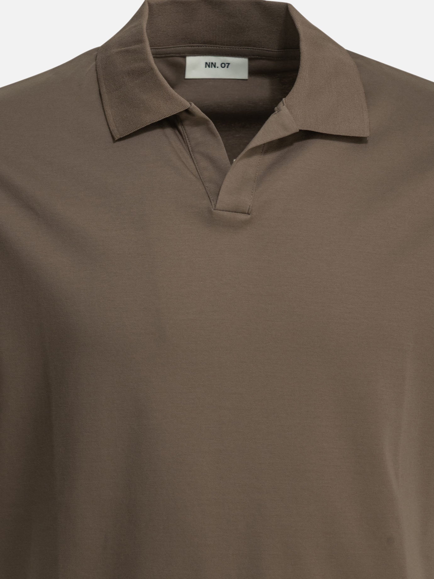 Polo shirts without buttons Solid colour  Brown - NN.07 Men | PDP | VIETTI Online Store | Zoom-Modal_3
