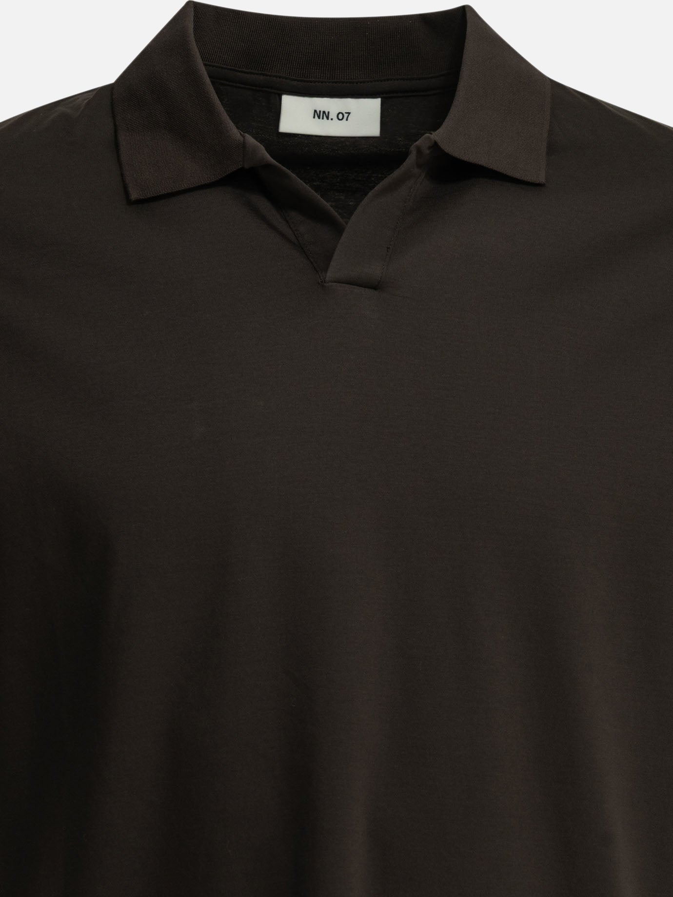 Polo shirts without buttons Solid colour  Brown - NN.07 Men | PDP | VIETTI Online Store | Zoom-Modal_3
