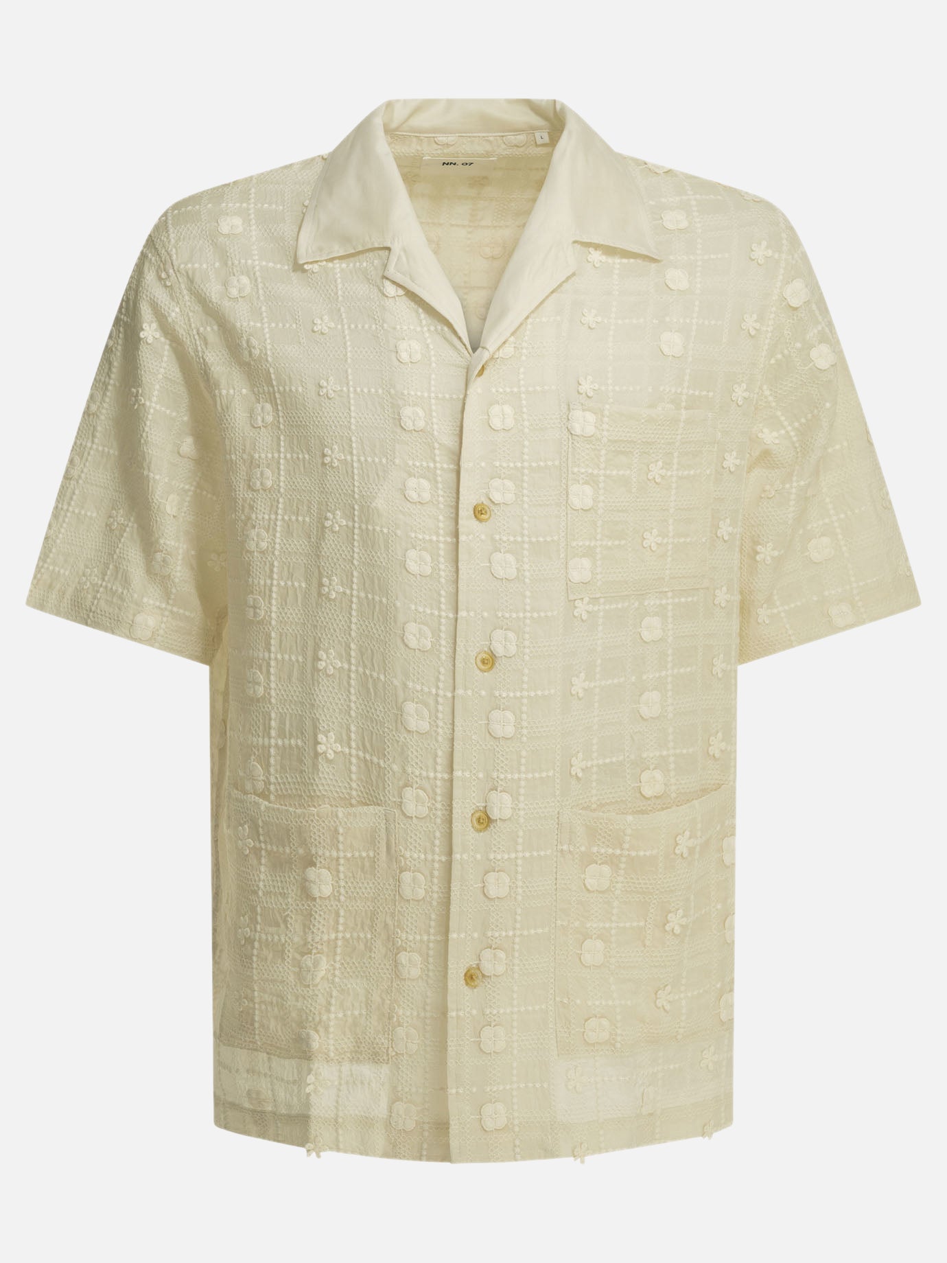 Casual shirts Embroidered  White - NN.07 Men | PDP | VIETTI Online Store | Zoom-Modal
