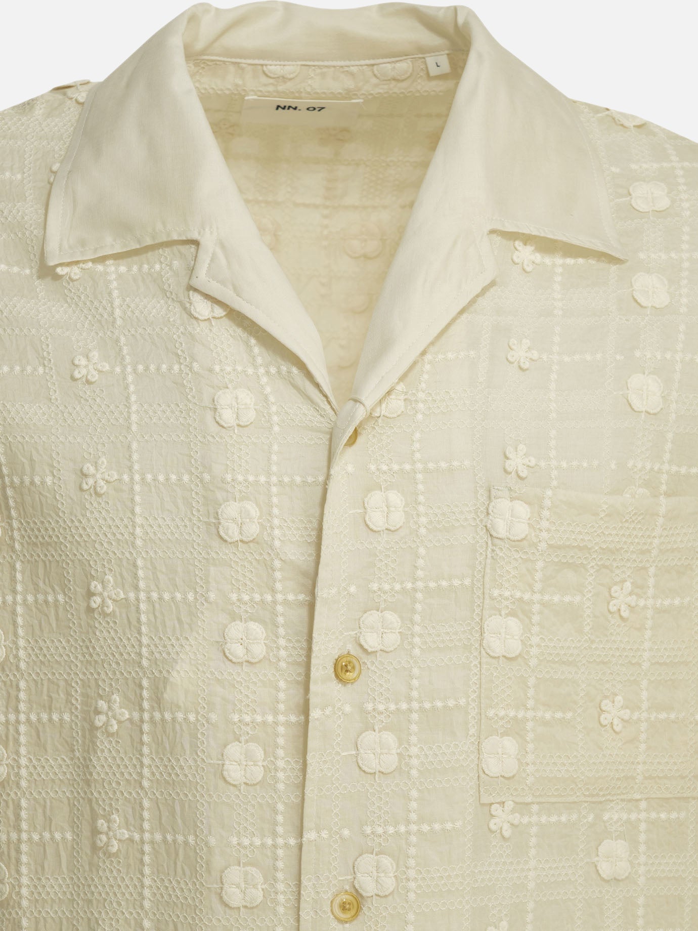 Casual shirts Embroidered  White - NN.07 Men | PDP | VIETTI Online Store | thumbnail_3