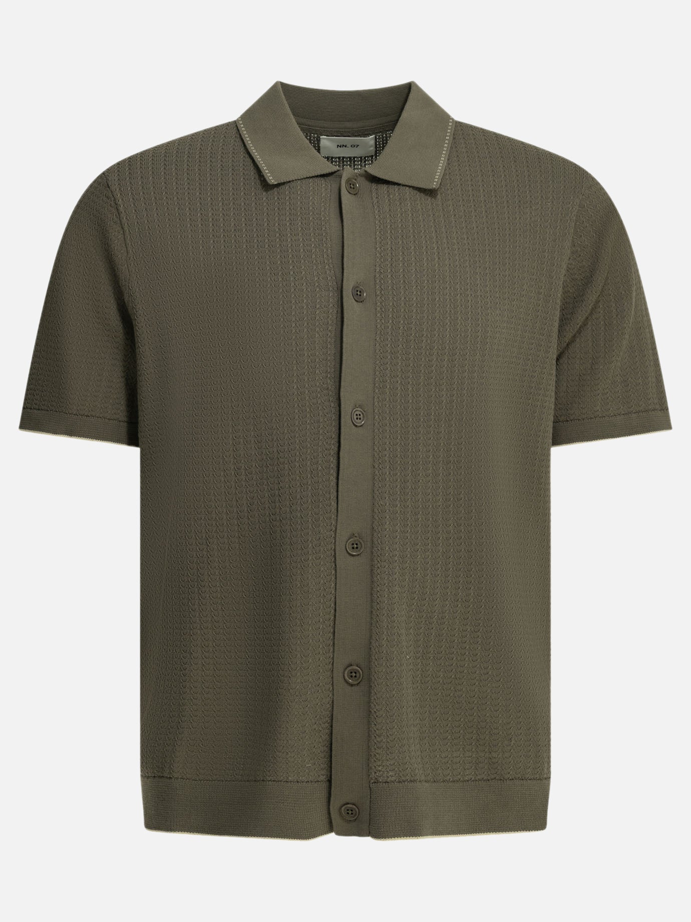 Polo shirts with buttons Solid colour  Green - NN.07 Men | PDP | VIETTI Online Store | Zoom-Modal
