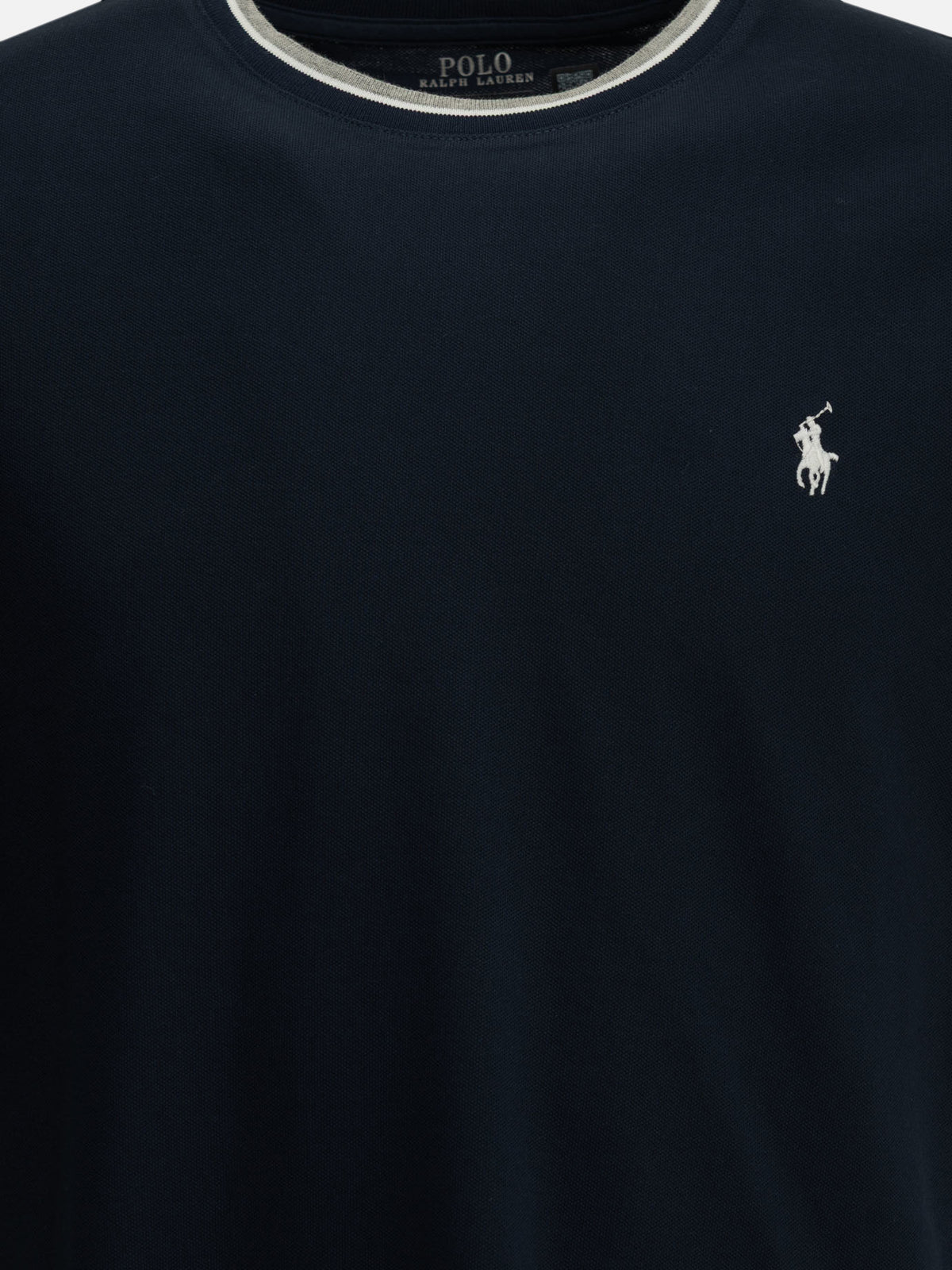 Polo Ralph Lauren Crewneck T-shirt with logo Blue - VIETTI