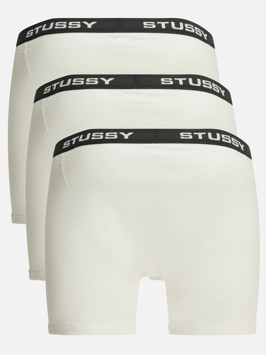 Stüssy Cotton boxers with logo White

