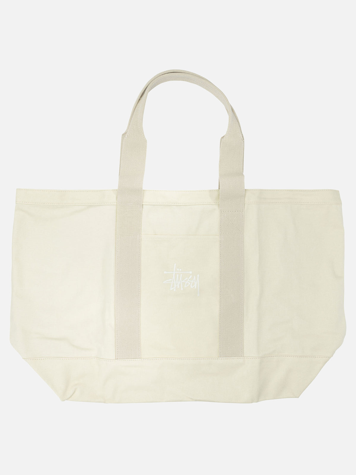 Stüssy Large canvas shoulder bag Beige

