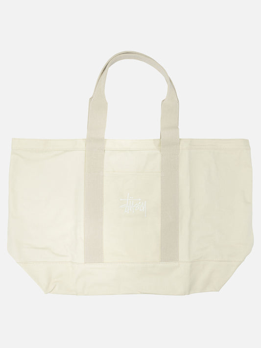 Stüssy Large canvas shoulder bag Beige

