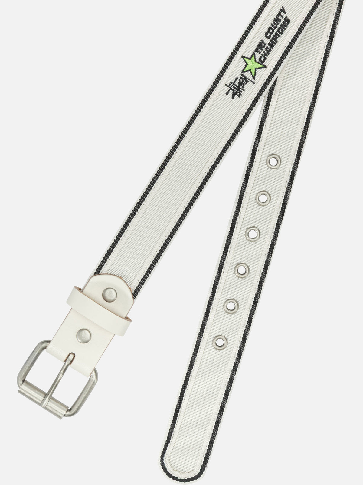 Stüssy "Tri Country" Fabric Belt White


