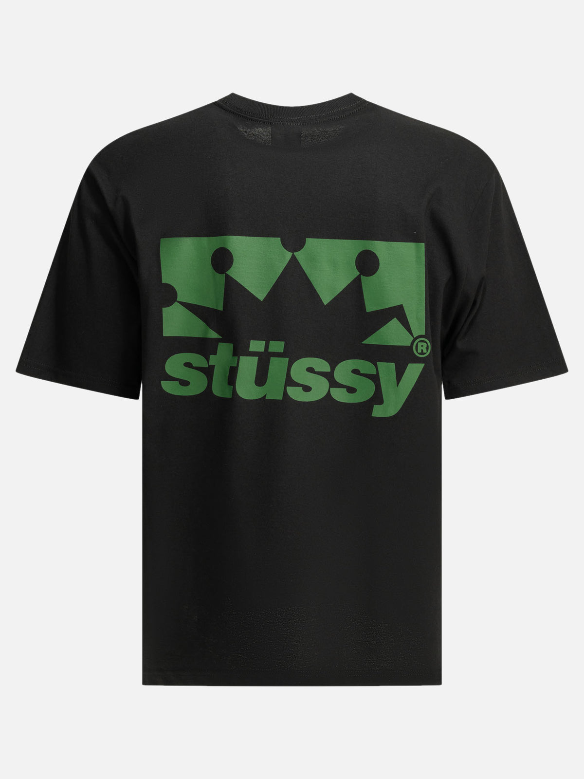 Stüssy "Crown" Crew-Neck T-Shirt Black - VIETTI