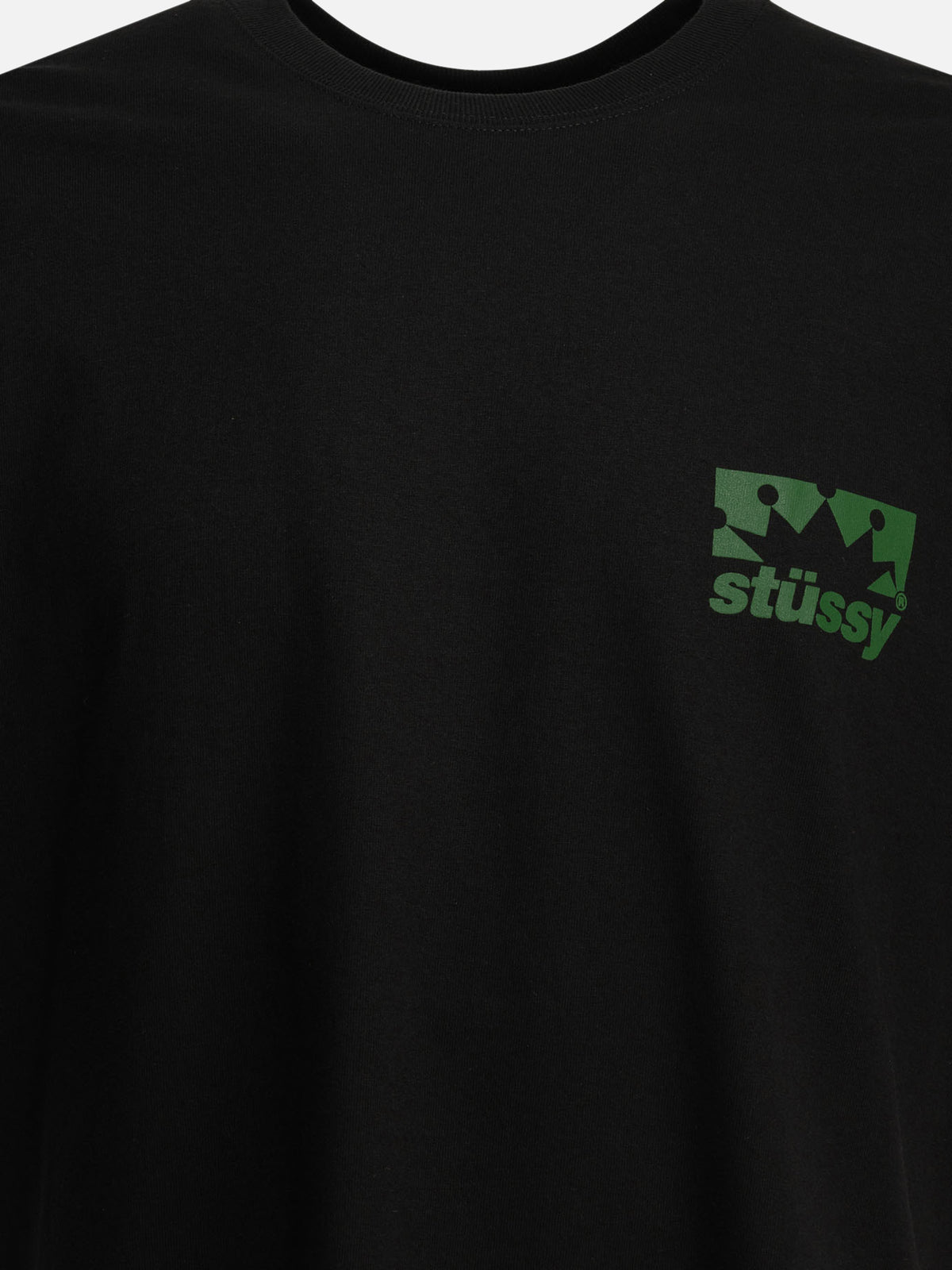 Stüssy "Crown" Crew-Neck T-Shirt Black

