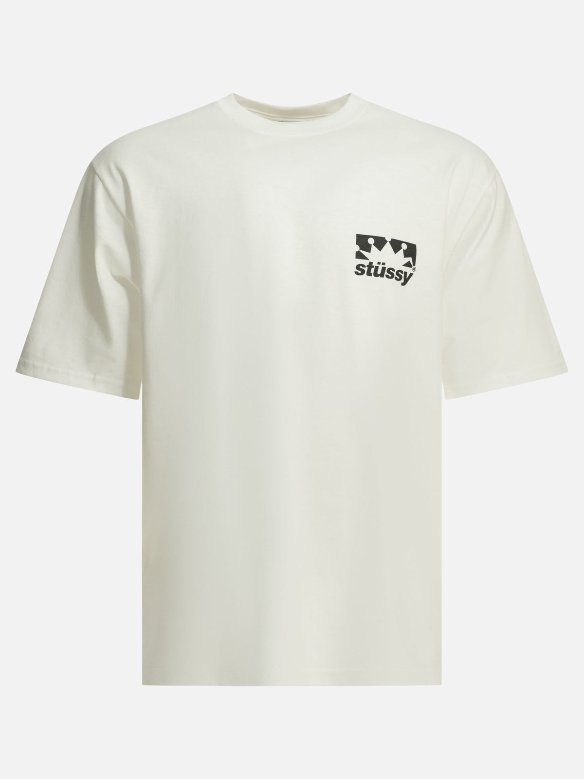 Stüssy "Crown" Crew-Neck T-Shirt White

