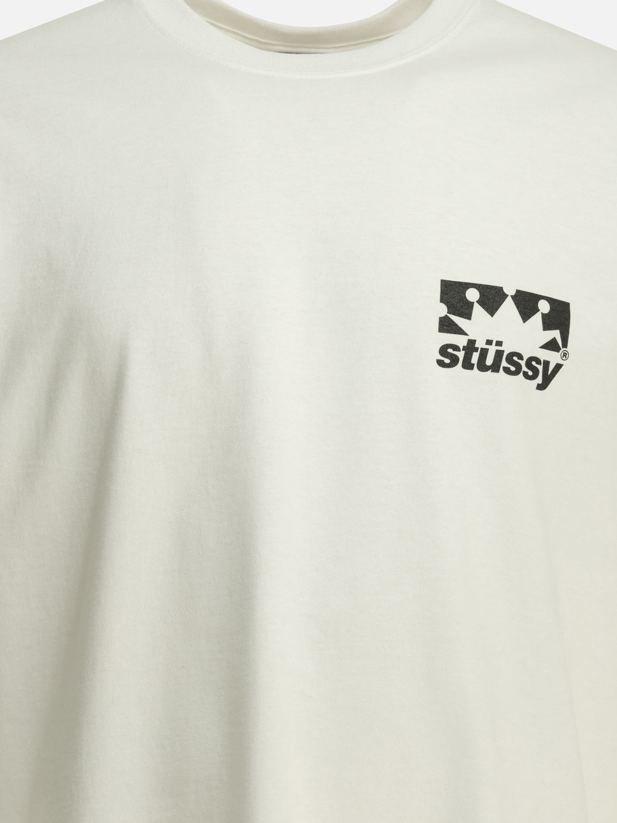 Stüssy "Crown" Crew-Neck T-Shirt White

