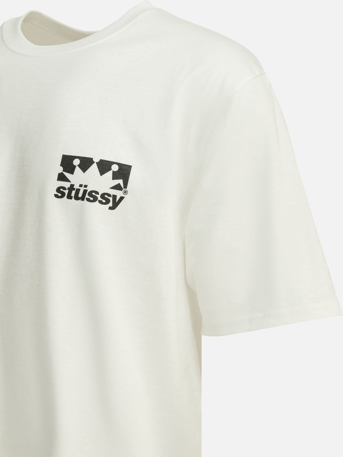 Stüssy "Crown" Crew-Neck T-Shirt White

