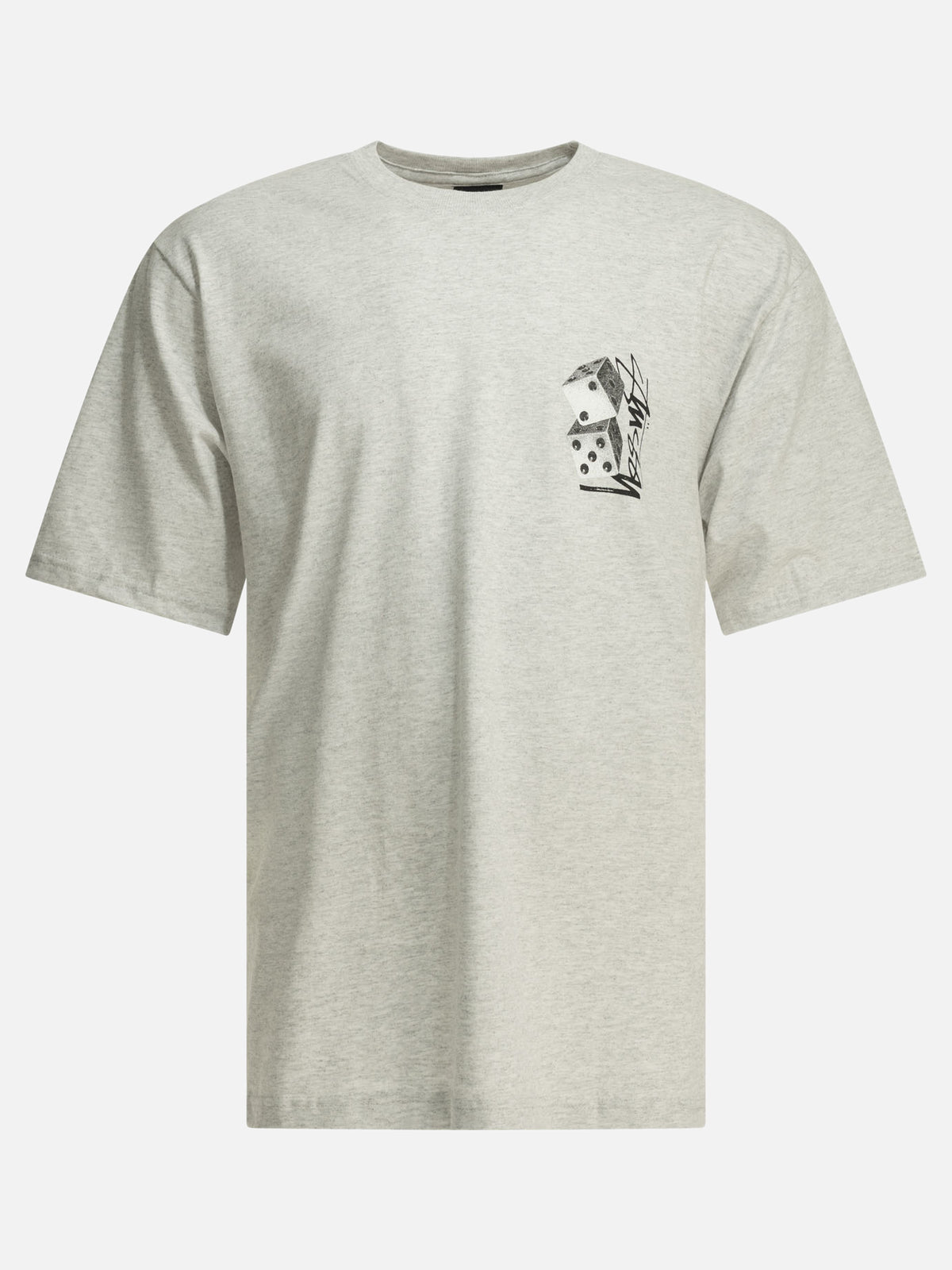 Stüssy "Tall Dice" Crew-Neck T-Shirt Grey

