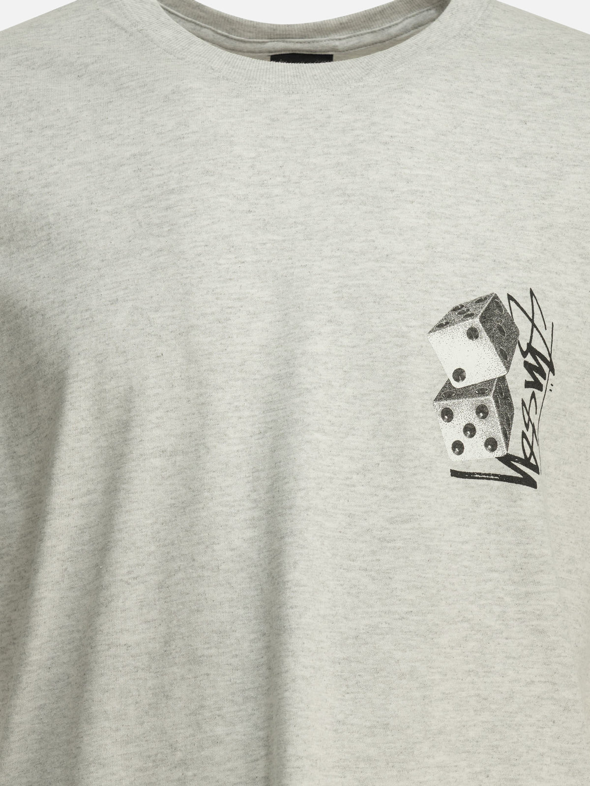 Stüssy "Tall Dice" Crew-Neck T-Shirt Grey - VIETTI